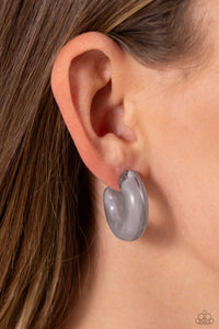 Acrylic Acclaim - Pink/Silver Earrings - Paparazzi Accessories