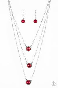 A Love For Luster - Red Necklace - Paparazzi Accessories #128
