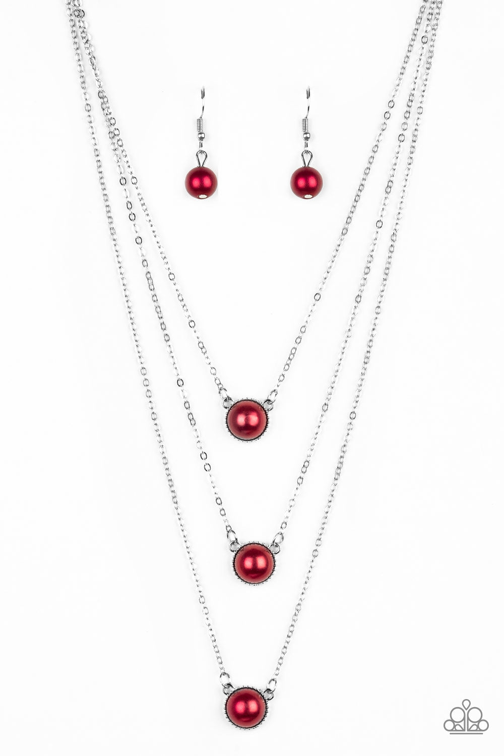A Love For Luster - Red Necklace - Paparazzi Accessories #128