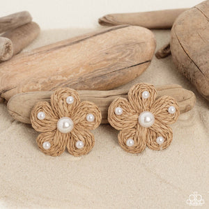 Permanent Vacation - Brown Earrings - Paparazzi Accessories