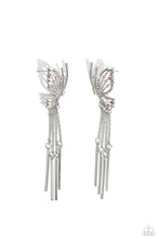 Load image into Gallery viewer, A Few Of My Favorite WINGS - White Earrings - Paparazzi Accessories
