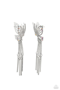 A Few Of My Favorite WINGS - White Earrings - Paparazzi Accessories