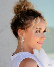 Load image into Gallery viewer, A Few Of My Favorite WINGS - White Earrings - Paparazzi Accessories
