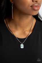 Load image into Gallery viewer, PAW to the Line - White or Blue Necklace - Paparazzi Accessories
