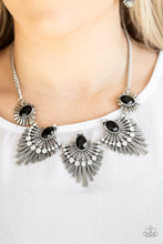 Load image into Gallery viewer, Miss YOU-niverse - BLOCKBUSTER  Black Necklace - Paparazzi Accessories #303
