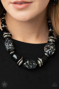 In Good Glazes - Blockbuster Black Necklace - Paparazzi Accessories #305