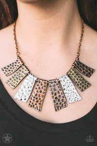 A Fan of the Tribe -  Blockbuster Multi Necklace - Paparazzi Accessories #320