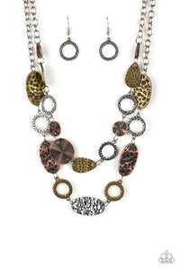 Trippin On Texture - Multi Necklace - Paparazzi Accessories #111
