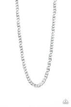 Load image into Gallery viewer, The Game CHAIN-ger - Silver Uniquely Urban Necklace - Paparazzi Accessories #122
