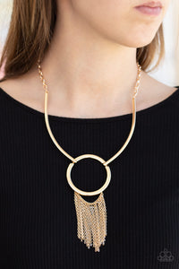 Pharaoh Paradise - Gold Necklace - Paparazzi Accessories #64