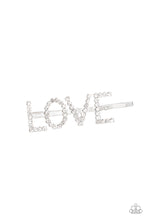 Load image into Gallery viewer, All You Need Is Love - White Hair Clip - Paparazzi Accessories
