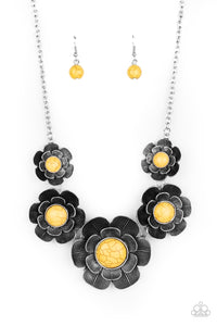 Bountiful Badlands - Yellow Necklace - Paparazzi Accessories