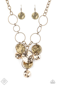 Learn the HARDWARE Way - Brass Necklace - Paparazzi Accessories #367N