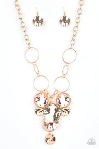 Learn the HARDWARE Way - Brass Necklace - Paparazzi Accessories #367N