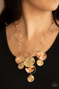 Learn the HARDWARE Way - Brass Necklace - Paparazzi Accessories #367N