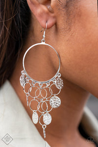 All CHIME High - Silver Earring - Paparazzi Accessories #168