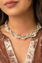 Load image into Gallery viewer, Royal Reminiscence - White Necklace - Paparazzi Accessories #366N
