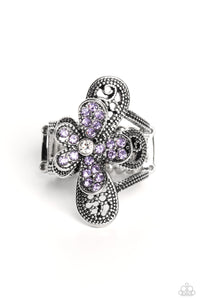 Garden Escapade - Purple Ring - Paparazzi Accessories