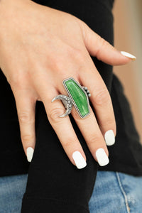 Cosmic Karma - Green Ring- Paparazzi Accessories #42