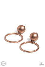 Load image into Gallery viewer, Classic Candescence - Copper Clip-on Earrings - Paparazzi Accessories
