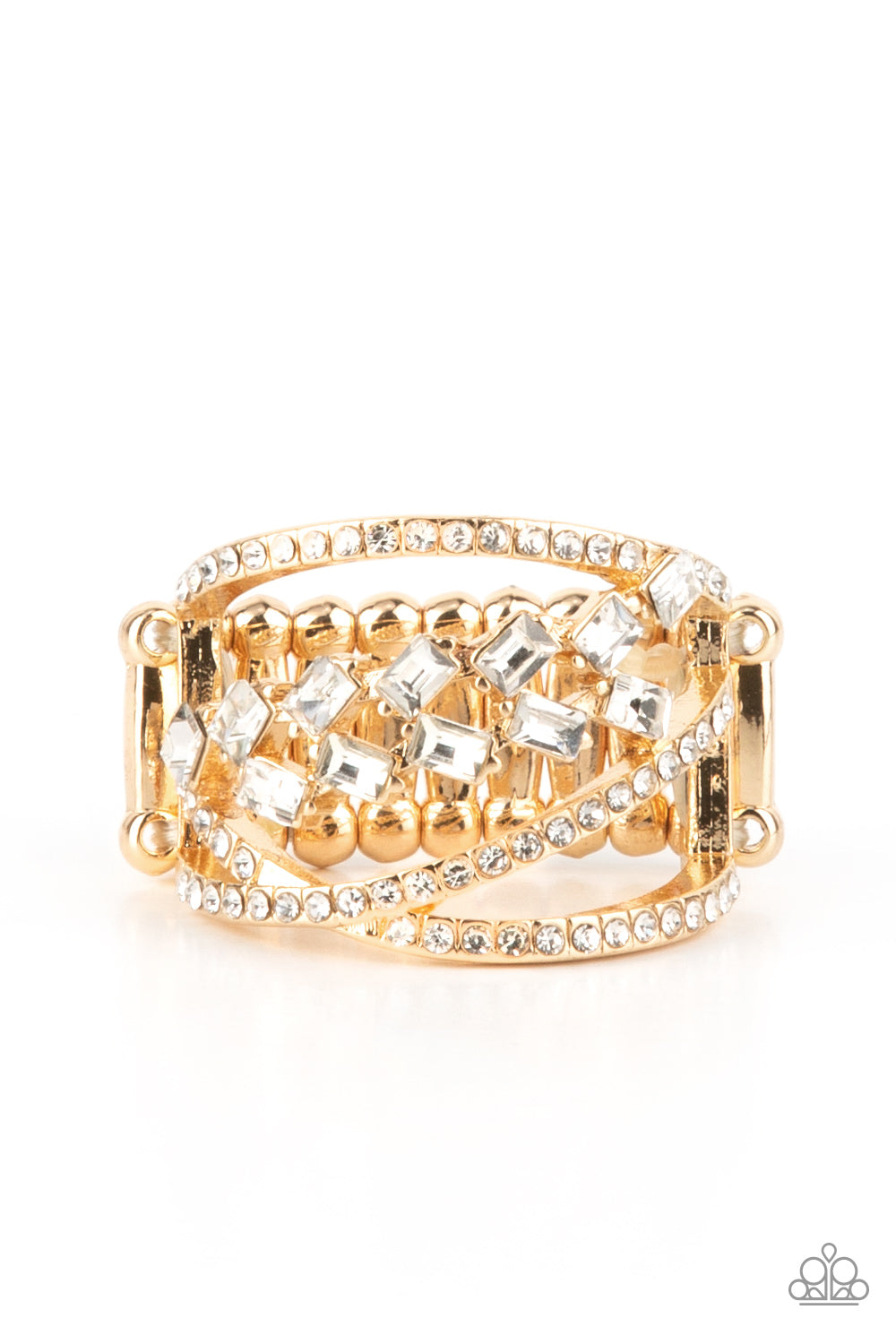 Lavishly Luminary - Gold Ring- Paparazzi Accessories