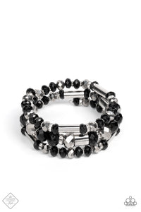 Dynamic Dazzle - Black Bracelet - Paparazzi Accessories