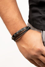 Load image into Gallery viewer, Road Cruise - Black UNIQUELY URBAN Bracelet - Paparazzi Accessories
