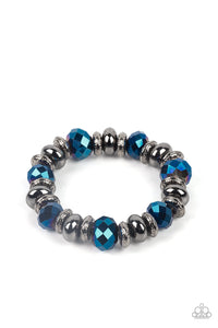 Power Pose - Blue Bracelet - Paparazzi Accessories #322B (WT)