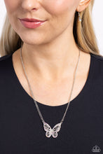 Load image into Gallery viewer, Baroque Butterfly - Multi/Silver Necklace - Paparazzi Accessories
