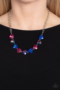 Dreamy Drama - Blue Necklace - Paparazzi Accessories EMP Exclusive 2023