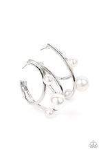 Load image into Gallery viewer, Metro Pier - White Pearl Earrings - Paparazzi Accessories #136 (BT)
