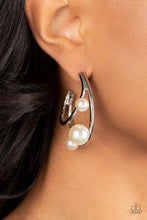 Load image into Gallery viewer, Metro Pier - White Pearl Earrings - Paparazzi Accessories #136 (BT)
