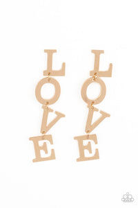 L-O-V-E - Silver Earrings - Paparazzi Accessories #42 (BT)