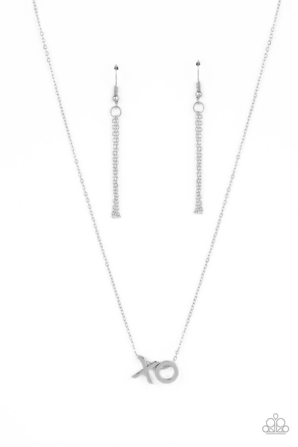 Hugs and Kisses - Silver Necklace - Paparazzi Accessories #201 (BT)