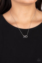 Load image into Gallery viewer, Hugs and Kisses - Silver Necklace - Paparazzi Accessories #201 (BT)
