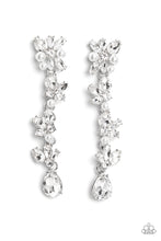 Load image into Gallery viewer, LIGHT at the Opera - White 2023 EMP Exclusive Earrings - Paparazzi Accessories
