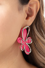 Load image into Gallery viewer, Glimmering Gardens - Pink Earrings - Paparazzi Accessories #31 (BT)
