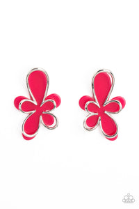 Glimmering Gardens - Pink Earrings - Paparazzi Accessories #31 (BT)