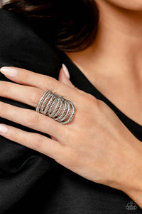 Rippling Rarity - White 2023 EMP Exclusive Ring - Paparazzi Accessories