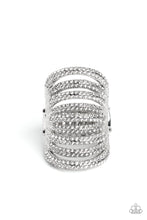 Load image into Gallery viewer, Rippling Rarity - White 2023 EMP Exclusive Ring - Paparazzi Accessories
