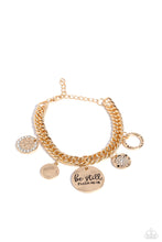 Load image into Gallery viewer, GLITTER and Grace - Gold Bracelet _ Paparazzi Accessories
