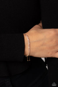 Dynamic Diamonds - Gold Bracelet - Paparazzi Accessories