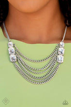 Load image into Gallery viewer, Come CHAIN or Shine - White Necklace- Paparazzi Accessories
