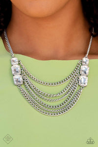 Come CHAIN or Shine - White Necklace- Paparazzi Accessories