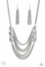 Load image into Gallery viewer, Come CHAIN or Shine - White Necklace- Paparazzi Accessories
