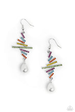 Load image into Gallery viewer, Timeless Tapestry - Blue/Multi Earrings - Paparazzi Accessories #347 (WT)
