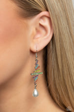 Load image into Gallery viewer, Timeless Tapestry - Blue/Multi Earrings - Paparazzi Accessories #347 (WT)
