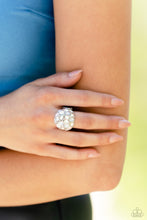 Load image into Gallery viewer, BLING Loud and Proud - White Ring - Paparazzi Accessories
