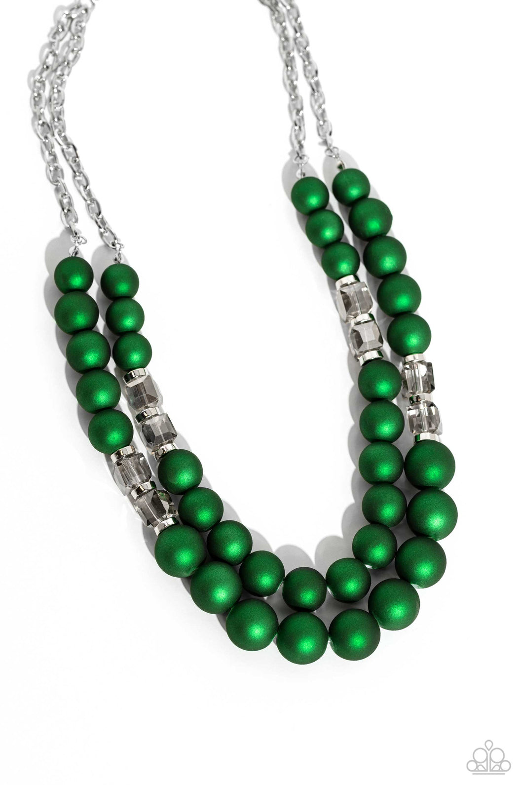 Shopaholic Season - Green Necklace - Paparazzi Accessories