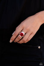 Load image into Gallery viewer, ROSE to My Heart - Red Ring - Paparazzi Accessories
